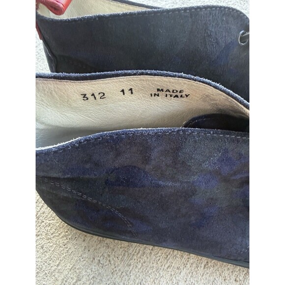 Del Toro Mens Chukka Shoes - Navy Camp -  MADE IN ITALY - Size 11 main image 6